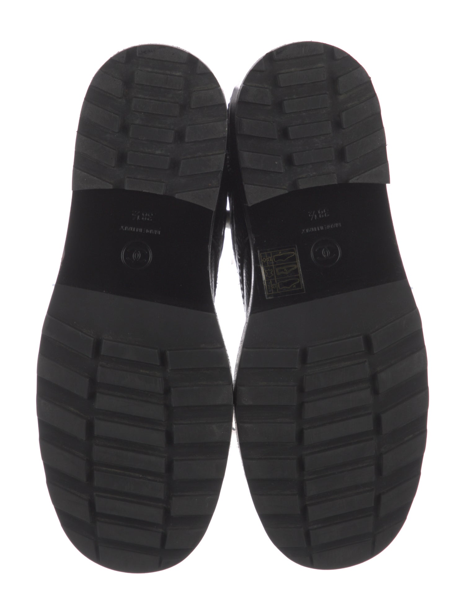Chanel 2021 Interlocking CC Logo Combat Boots